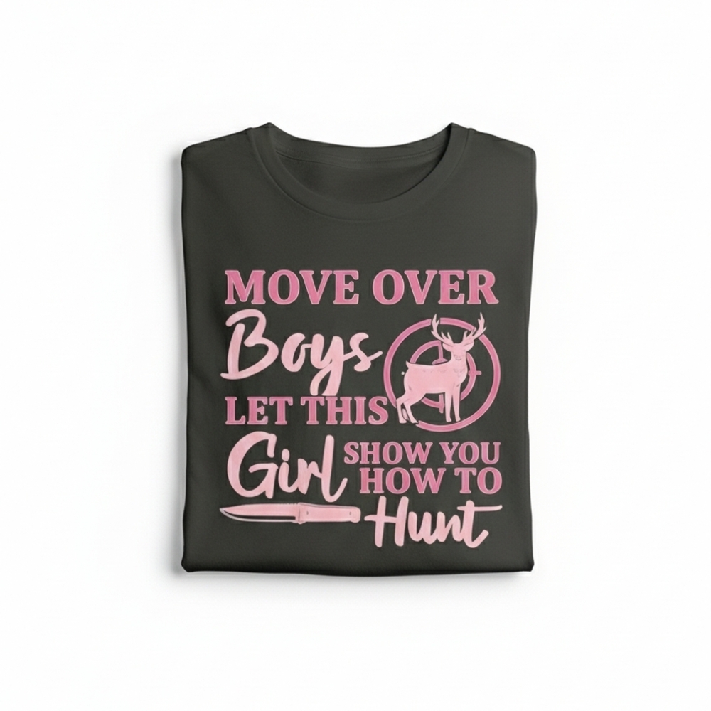 Women's Graphic Tee - Black and Pink